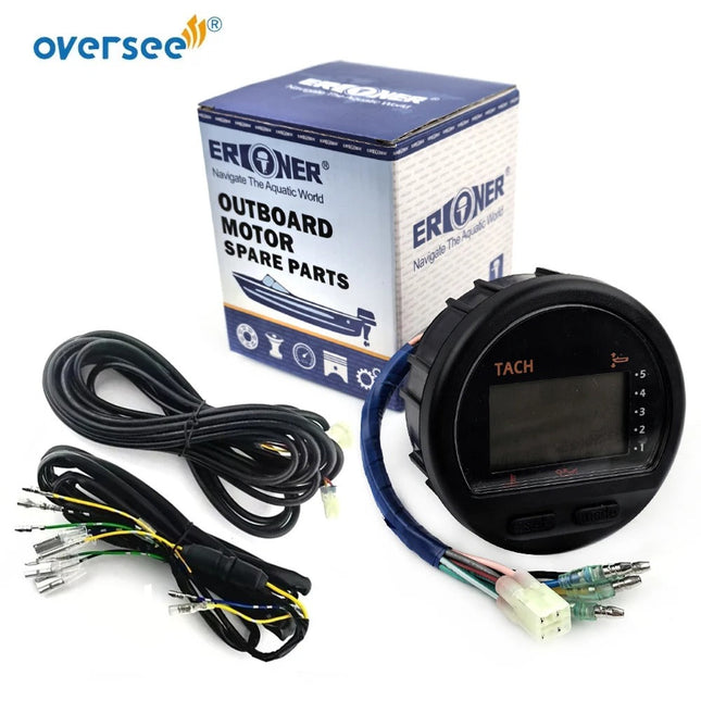 6Y5-8350T Digital Multi-Function Tachometer Gauge with Harness for Yamaha 225HP 250HP Outboard Engine