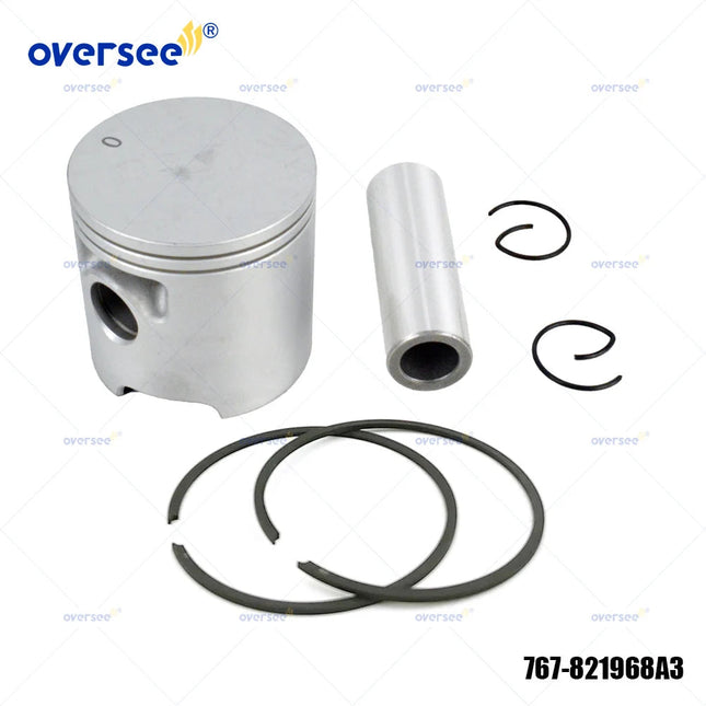 767-879878T5 Piston & Ring Set STD For Mercury Mariner 15-25HP Outboard 100-04K 821968A3 767-821968A3 879878T5 65mm