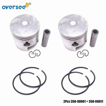 350-00001 STD Piston 60MM For Tohatsu Outboard Motor 2T M18E 18HP with Piston Ring STD 350-00011-0;350-00001-0