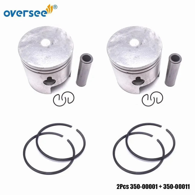 350-00001 STD Piston 60MM For Tohatsu Outboard Motor 2T M18E 18HP with Piston Ring STD 350-00011-0;350-00001-0