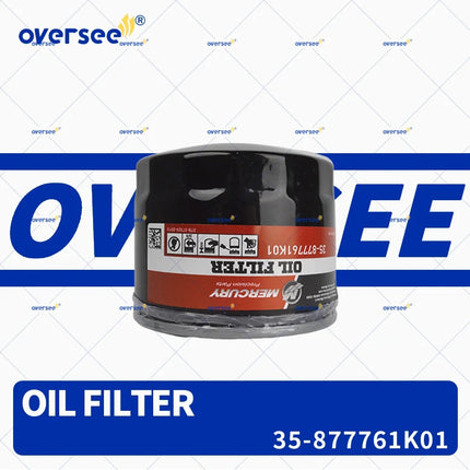 35-877761K01 Oil Filter For Mercury Mercruiser Quicksilver 75-115HP 4-Stroke Outboard Engine 35-877761Q01