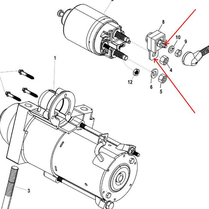 8879023A91 Fuse Assembly For Mercury Mercruiser 90hp Starter Motor 3.0L 4.3L 5.0L 5.7L 6.2L 7.4L Engines 88-79023A91