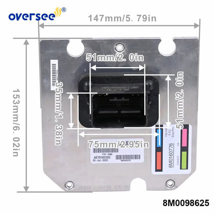 8M0098625 ECM FOR MERCURY 150HP 4 Stroke SEAPRO Outboard Engine