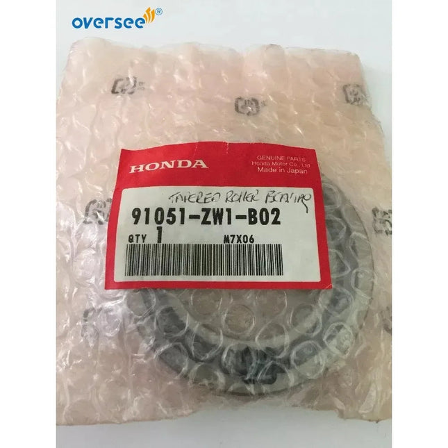 91051-ZW1-B02 Tapered Roller Bearing for Honda Marine OEM New Factory Boat Part 91051-ZW5-003 (Original)