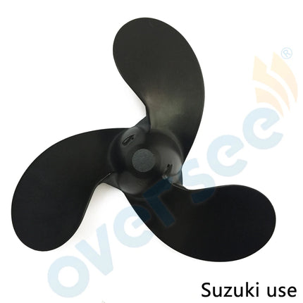 OVERSEE 58111-98452-019 Aluminum Propeller 4-3/4"PITCH  For Suzuki 2HP 2.2HP 2.5HP Outboard Engine 7-1/2x4-3/4 58111-98452