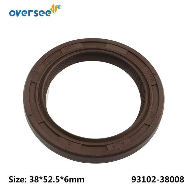 93102-38008 Oil Seal For Yamaha Outboard Motor 4T F115 68V-12223-00; Size 38*52.5*6mm