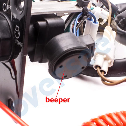 37100-96J14 Dual Ignition Key Switch Panel For Suzuki DF100A 115A Marine Outboard Motor
