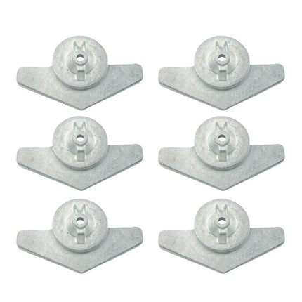 6pcs 6E8-45251 Anode For Yamaha Outboard Motor 9.9 15HP 2 Stroke & 4 Stroke; 683-45251-00; 6E8-45251-02