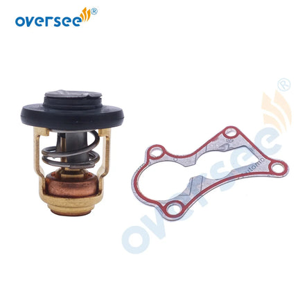 50 Degree Outboard Motor Thermostat 6E5-12411-01 and Gasket Replaces 676-12414-A0 Set for Yamaha Boat Engine