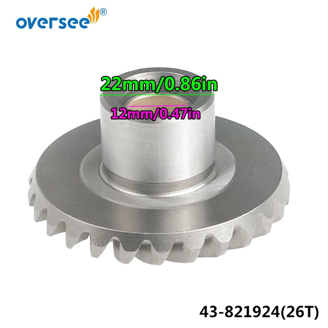 43-821924 Forward Gear For MERCURY MERCRUISER Outboard Motor Parts 8-15 HP 43-821924A1 26T