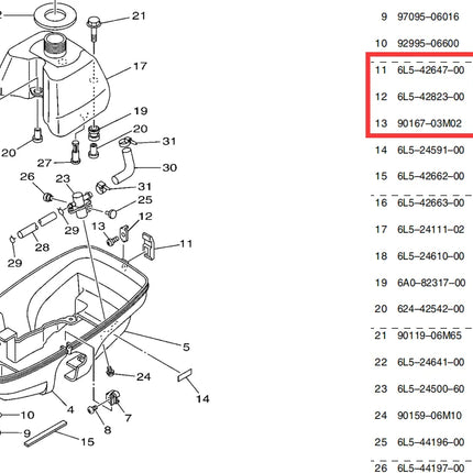 6L5-42647 Holder Clamp Band For Yamaha Outboard Motor 2T 3HP 4T 4HP With Plate and Screw Also for Seapro  6L5-42647-00