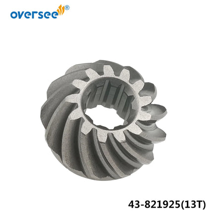 43-821925 Pinion For Mercury Outboard Motor Parts 8, 9.9, 10, 13.5, 15 HP 43-821925 Outside 13T; Inside 10T; 821925