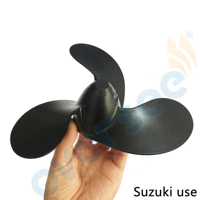 OVERSEE 58111-98452-019 Aluminum Propeller 4-3/4"PITCH  For Suzuki 2HP 2.2HP 2.5HP Outboard Engine 7-1/2x4-3/4 58111-98452