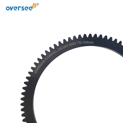 66M-85550 Flywheel Crown Gear Ring For YAMAHA Outboard Motor 4T F9.9 F13.5 F15; 66M-85550-10; Parsun PAF15-07070100W 172-208mm