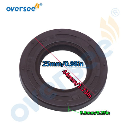 93102-25M52 Oil seal For YAMAHA Outboard Motor 2T 9.9 / 15HP Parsun Hidea Seapro HDX Size:25*44*6.5mm