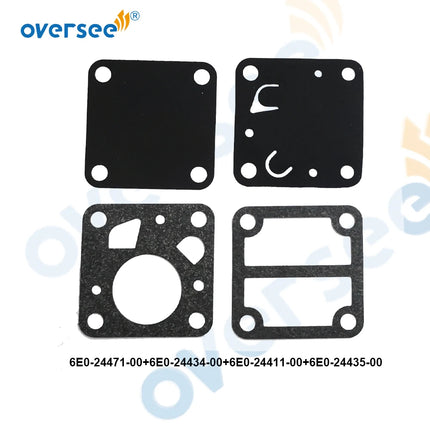 For YAMAHA 4HP-5HP Fuel Pump Repair Kit Gaskets 6E0-24471-00, 6E0-24411-00, 6E0-24435-00, 6E0-24434-00 Outboard Motor