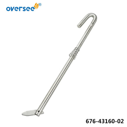 676-43160 Stainless Steel Tilt Rod Assy For Yamaha Outboard Engine 2T 40HP 48HP 50HP 676-43160-02; Parsun F25-01010401