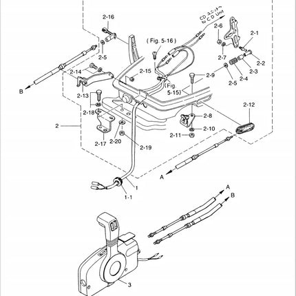 398-83880 Remote Control Fitting Kit For Tohatsu Outboard Motor 9.9HP 15HP 18HP 398-83880-1; 398838801M
