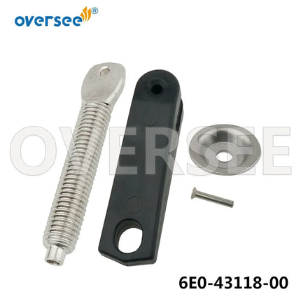 6A1 BRACKET, CLAMP Set + 6E0-43118 Clamp Screw Set for Yamaha 2HP Outboard Engine 6A1-43111-03-4D, 6A1-43112-00-8D