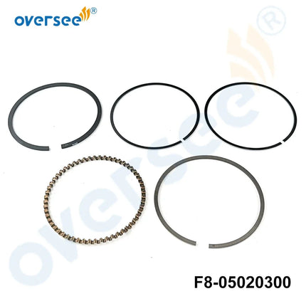 Piston Ring Kit 3AC-00011, 3AC-00012, 3AC-00013 3V1-00011 for Tohatsu / Mercury / Parsun F8 Outboard 39-8M0055809 F8-05020300