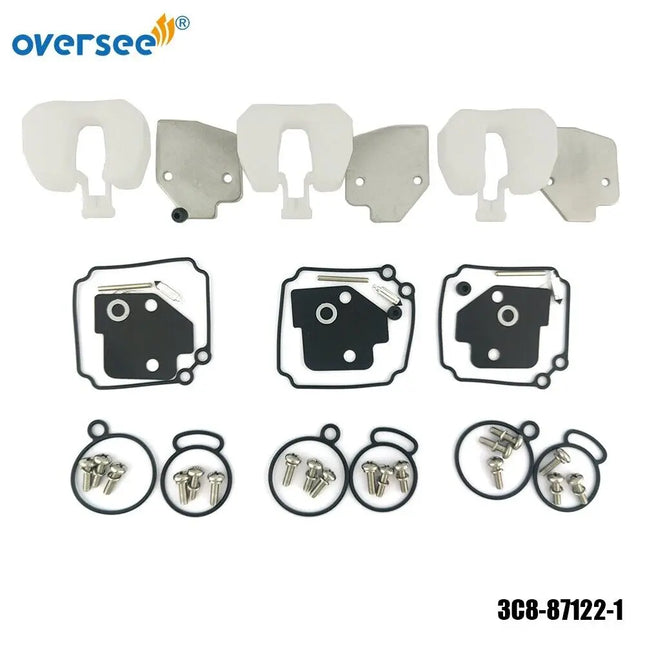 3C8-87122-1 Carburetor Repair Kit For Tohatsu M40 50HP 2T Outboard Engine 3pcs/set