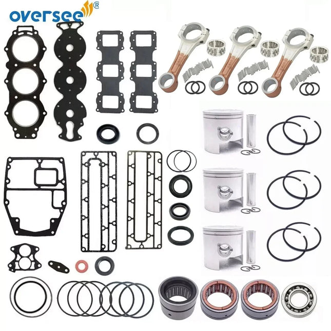 6H1 Crankshaft & Power Head Rebuild Kit STD For Yamaha 2T 90Hp 3 Cyl 90AET 90AETO Outboard Engine