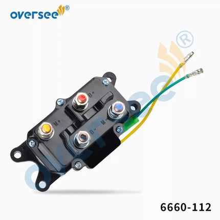 Switch Solenoid 6660-112 For Mercury Winch Motor 12V 6-Term 10900 10903 10907