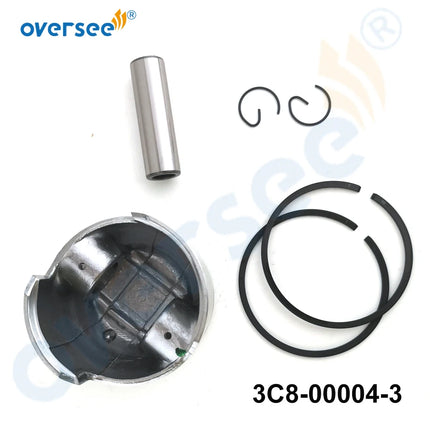 3C8-00004 Piston Kit Oversize +0.5MM for Tohatsu 40HP 50HP M40D M50D 3C8000043 for Mercury Mariner 3Cyl 779-96152 3C8-00004-3