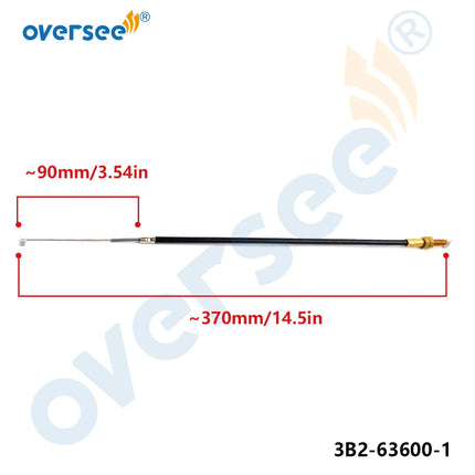 Oversee 3B2-63600-1 Throttle Cable Wire for Tohatsu Nissan 2-Stroke NS8B M8 Outboard Engine 3B2636001M 3B2-63600-0