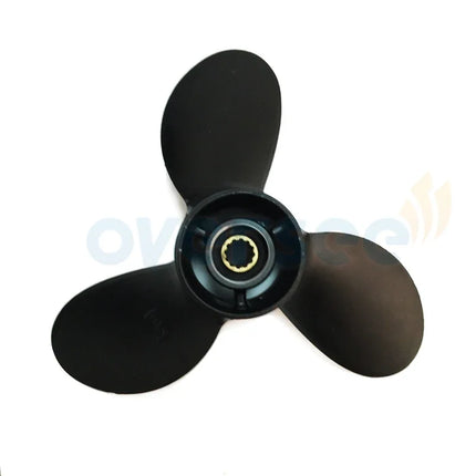 OVERSEE 3B2W64517-1 Marine Aluminum Propeller Size (8.5) 8.5x9 For Tohatsu 9.8HP Outboard Motor 8HP 9.8HP 9 Pitch
