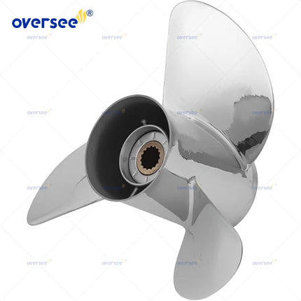 688-45930-02-98-SS Stainless Steel Propeller 13 x 17 for Yamaha 80-155HP Outboard Engine 13 Spline Tooth