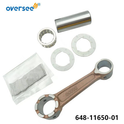 Oversee 648-11650 Connecting Rod Kit For Yamaha Outboard Motor 2T 25HP 648 Model 648-11650-00;648-11650-01