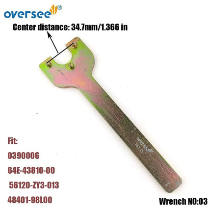 Outboard Motor Cylinder Tilt Trim Repair Wrench Repair Tool Spanner for Tilt End Cap