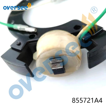 855721A4 Motorcycle Ignition Coil Stator For Mercury 6HP 8HP 9.9HP 10HP 15HP 20HP 25HP Outboard Engine 174-5721 855721T8