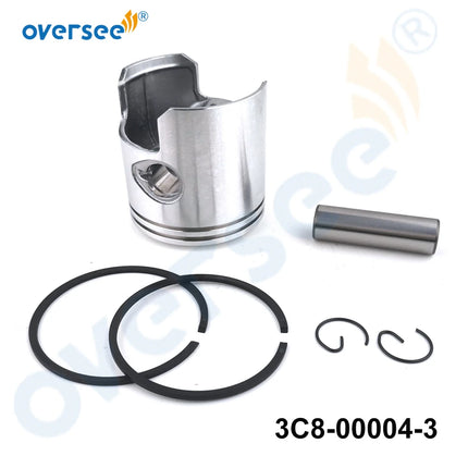 3C8-00004 Piston Kit Oversize +0.5MM for Tohatsu 40HP 50HP M40D M50D 3C8000043 for Mercury Mariner 3Cyl 779-96152 3C8-00004-3