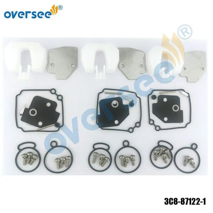 3C8-87122-1 Carburetor Repair Kit For Tohatsu M40 50HP 2T Outboard Engine 3pcs/set