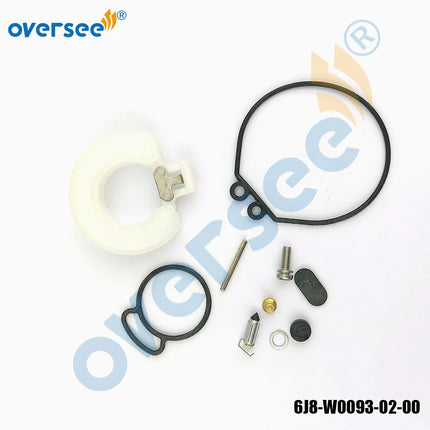 6J8-W0093 Carburetor Repair Kit for Yamaha 2T 25HP 30HP 3Cly Outboard Boat Engine 6J8-W0093-02-00
