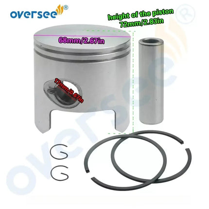 Crankshaft & Power Head Rebuild Kit STD For Mercury 2T 40-50HP 40 LIGHTNING ELPTO Outboard Engine
