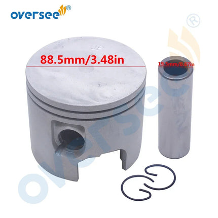 2704-826191T4 Piston Kit Std with Ring For Mercury 75-90-100HP Outboard Motor L3 L4 Pro 14470 Mariner 65-125HP 821896A6 826191T4