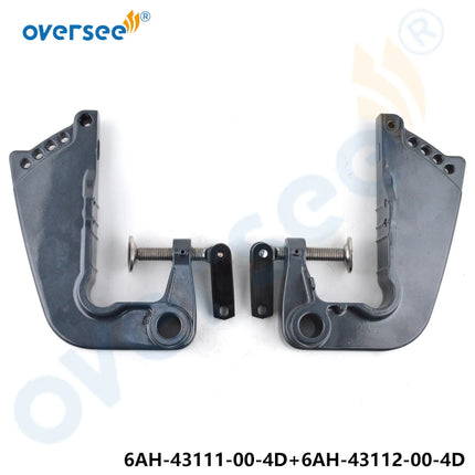 6AH-43111-00-4D & 6AH-43112-00-4D BRACKET CLAMP Kit For 4 Stroke Yamaha F8 9.9 15 20HP Outboard T9.9