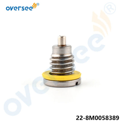 OEM 22-8M0058389 Drain Screw Magnetic Plug with Gasket for Mercury Mariner Gearbox 22-67892A06 (Original)