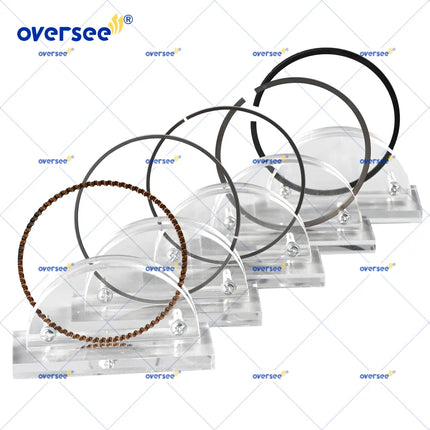 6D8-11604-10 Piston Ring Set (+025) for Yamaha DF 75 90 115HP 4 Stroke Outboard Engine 6D8-11604 67F-11604