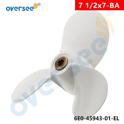 6E0-45943-01-EL Propeller for Yamaha Outboard Engine Part 7 1/2x7-BA 4HP 5HP 6E3 Series