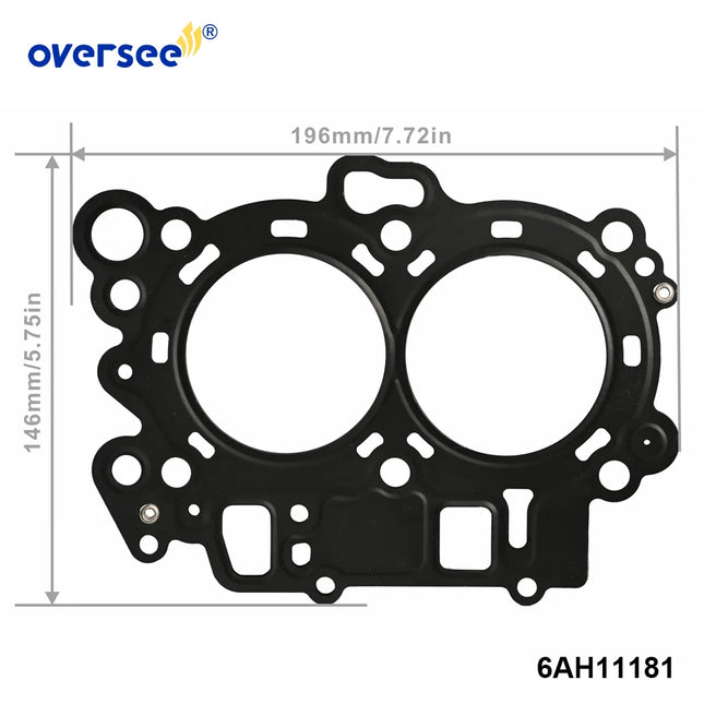 6AH-11181 Cylinder Head Gasket For Yamaha 4-Stroke 20HP F20 F15C Outboard Engine Parsun F20-05000001 6AH-11181-00