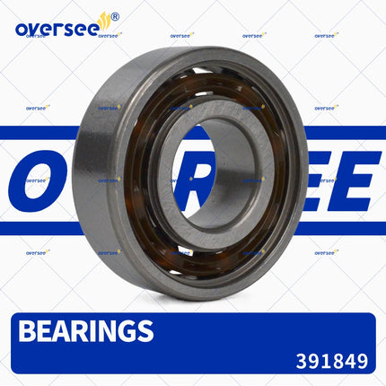 391849 Crankshaft Ball Bearing Lower for Evinrude Johnson 6203/C3 Made in Italy