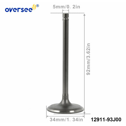 12911-93J00 Intake Valve for Suzuki DF200 225 250HP Outboard Engine 12911-93J00-000