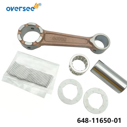 Oversee 648-11650 Connecting Rod Kit For Yamaha Outboard Motor 2T 25HP 648 Model 648-11650-00;648-11650-01