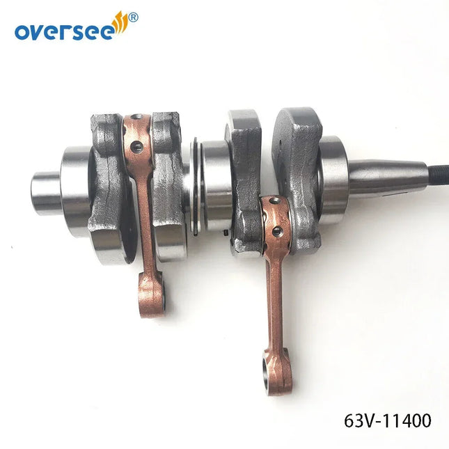 63V-11400-01 Crankshaft Assy For Yamaha 2 Stroke 9.9HP 15HP Outboard Engine Parsun Hidea 63V-11400