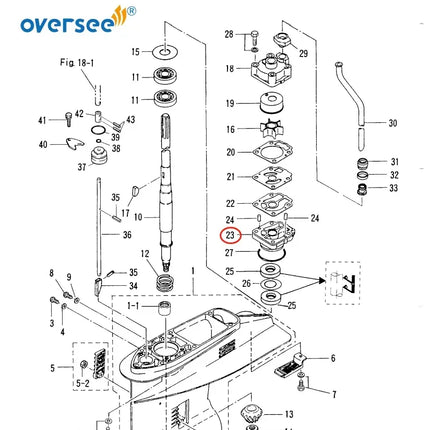 3C8-65017 Water Pump Hosing Lower For Tohatsu Outboard Motor 2T 3Cylinder 40HP 50HP 3C8-65017-0 ; 3C8-65017-1