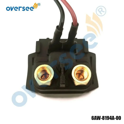 6AW-8194A Relay, Starter Solenoid for YAMAHA 30 40 300 350HP Outboard Engine 6AW-8194A-00